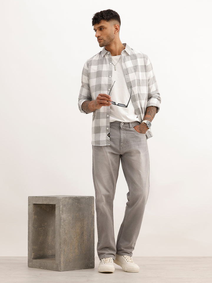Solid Anti Fit Denim Jeans | Grey