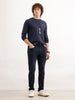 Solid Slim Fit Denim Jeans  | Dark Blue