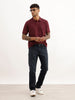 Solid Slim Fit Polo T-Shirt | Wine