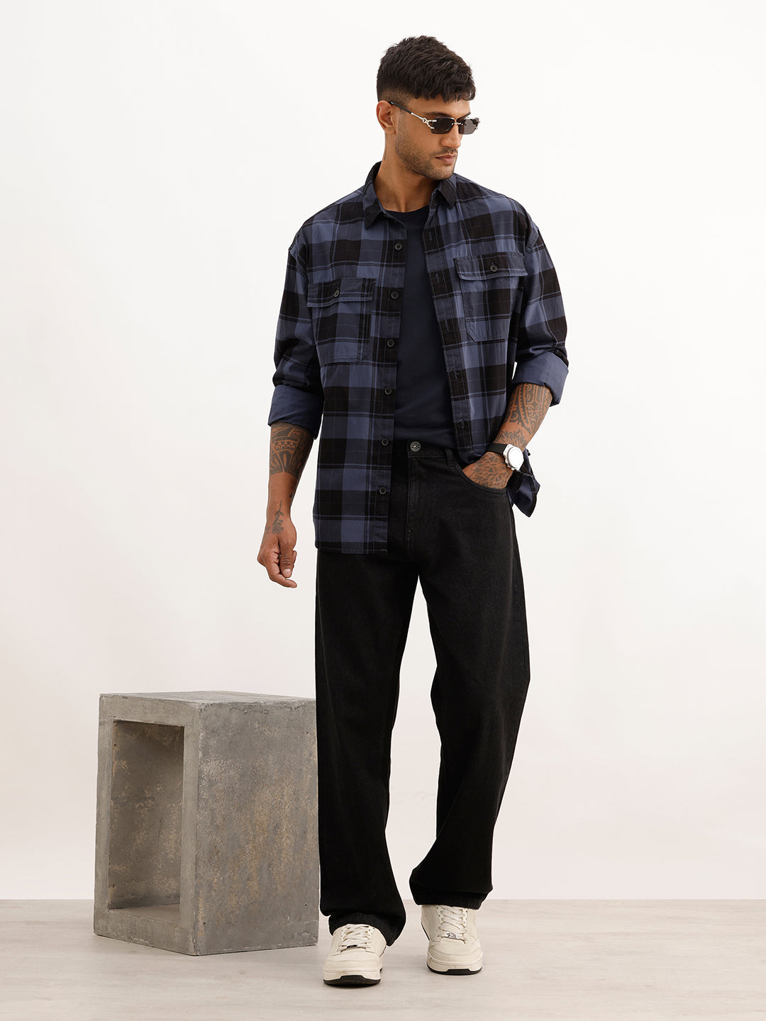 Solid Anti Fit Denim Jeans | Charcoal | WJN0200AT2187S