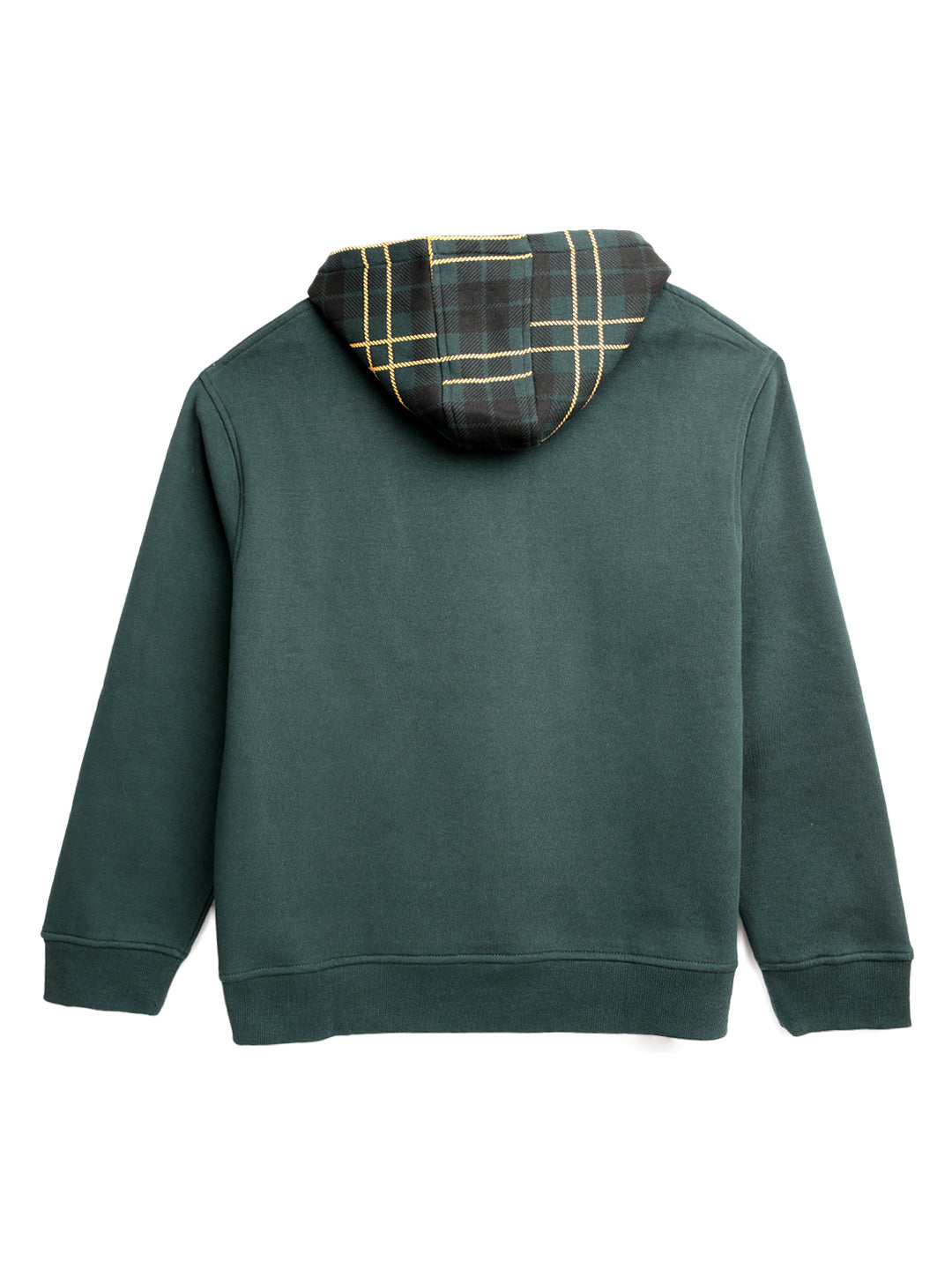 Checked Green Comfort Hoodie