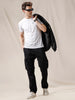 Black Cargo Utility Trackpants