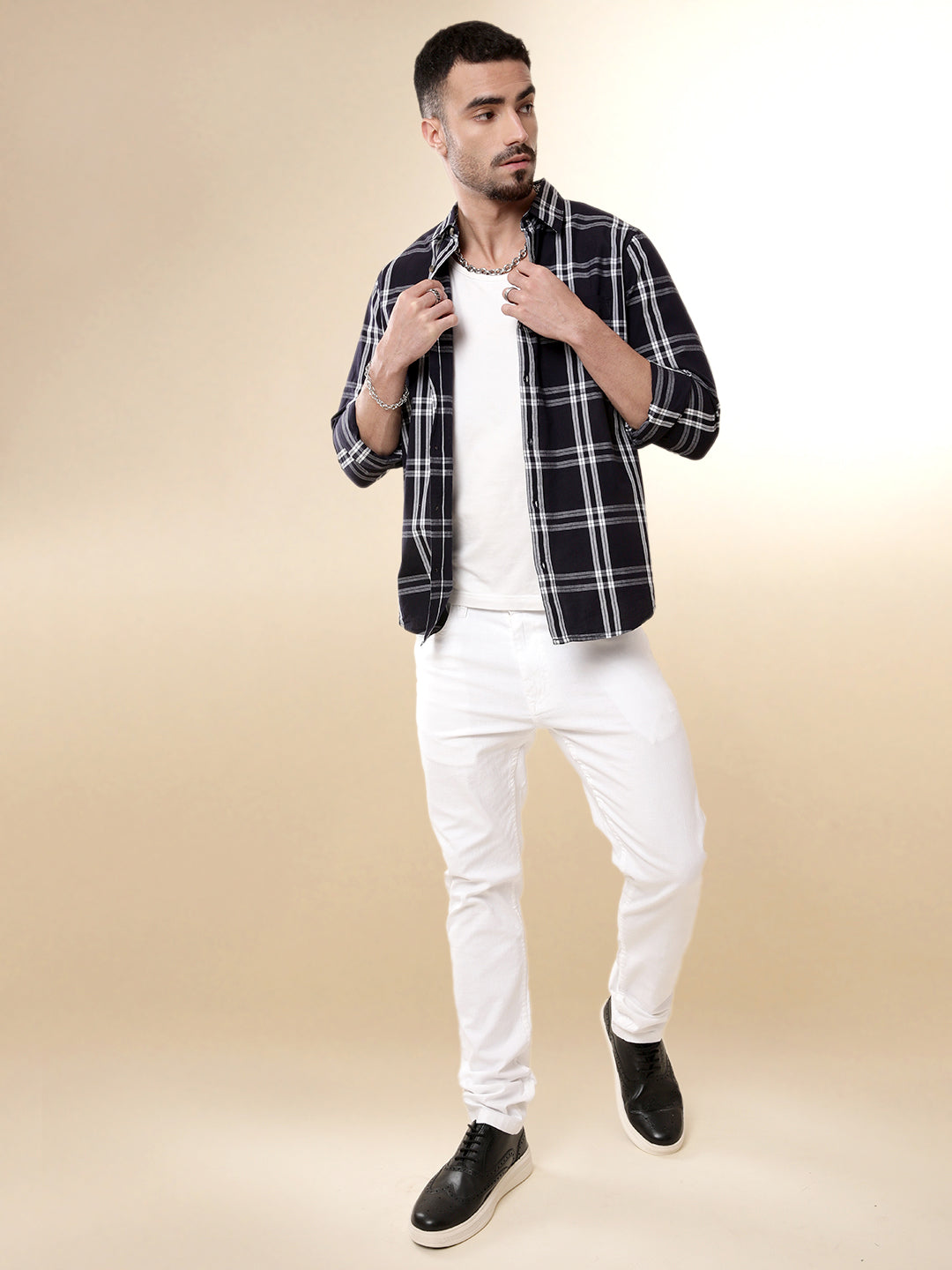 Black & White Checked Urban Shirt