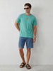 Slim Fit Placement Printed T-Shirt | Green