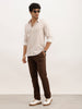 Classic Slim Fit AOP Shirt | Beige