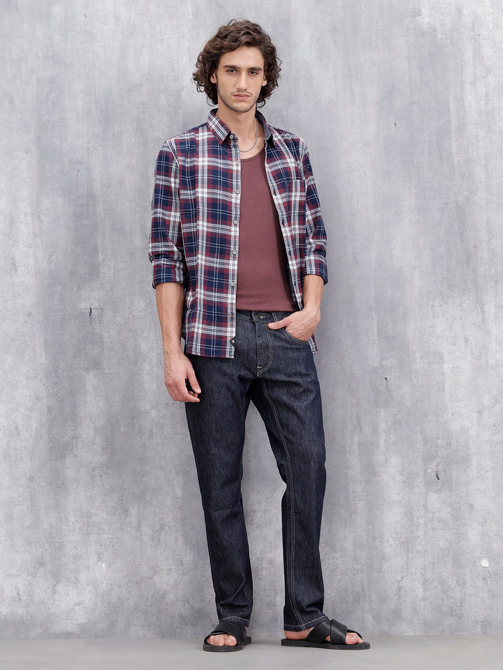 Straight Fit Selvedge Denim Jeans | Dark Stone