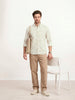 Slim Fit AOP Full Sleeve Shirt | Off White