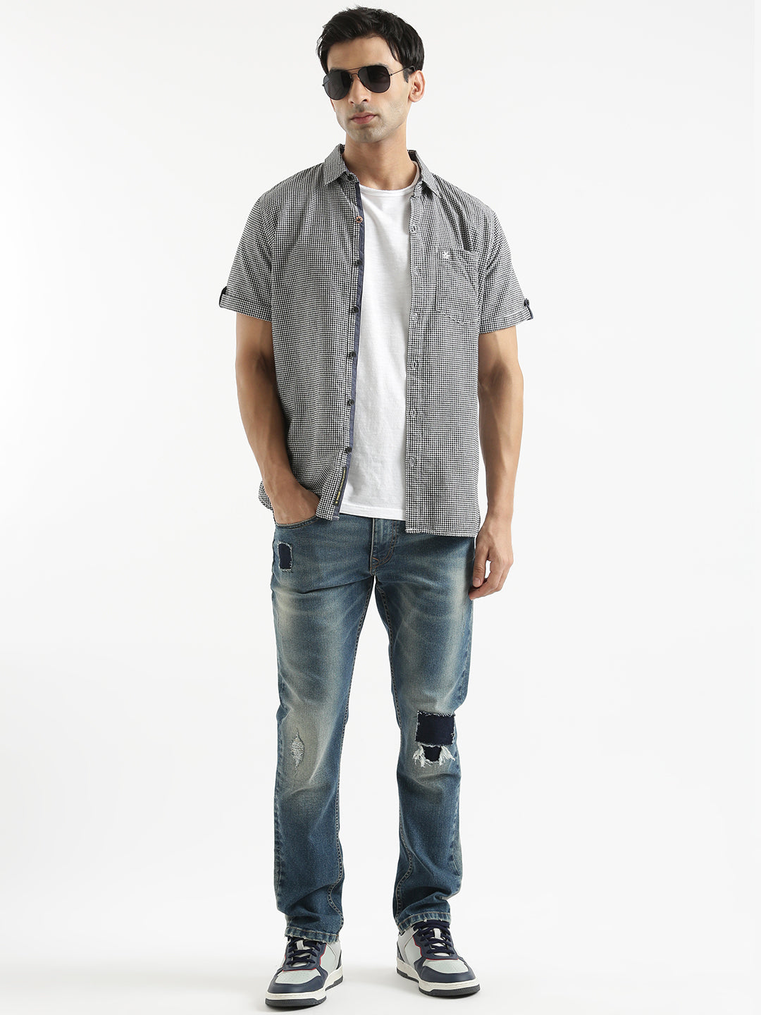 Compact Checked Casual Shirt