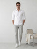 Smart Casual Shirt with Sleek Elevated Style | White