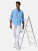 Aqua Blue Solid Shirt