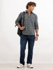Solid Straight Fit Denim Jeans | Dark Blue