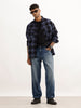 Loose Fit Faded Denim Jeans | Blue