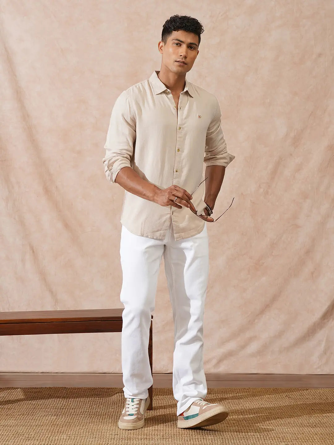 Classic Straight Fit Jeans | White