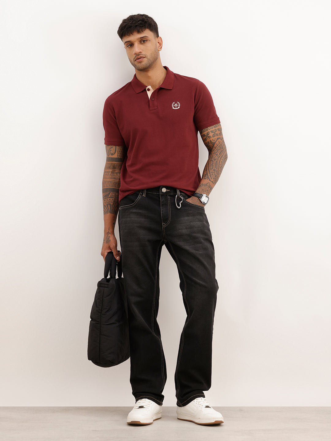 Faded Straight Fit Denim Jeans | Grey | WWJN3262F