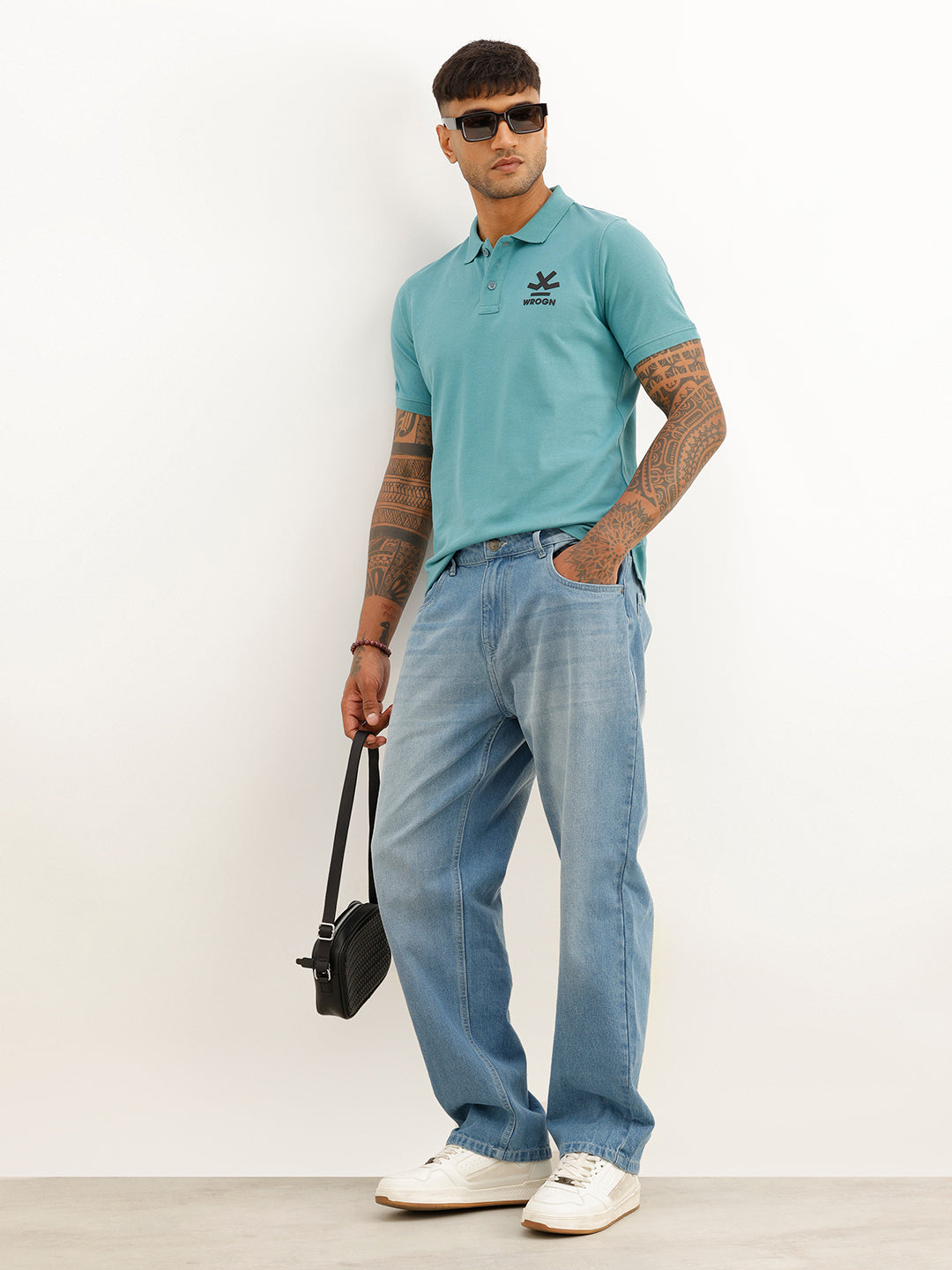 Solid Regular Fit Polo T-Shirt | Green