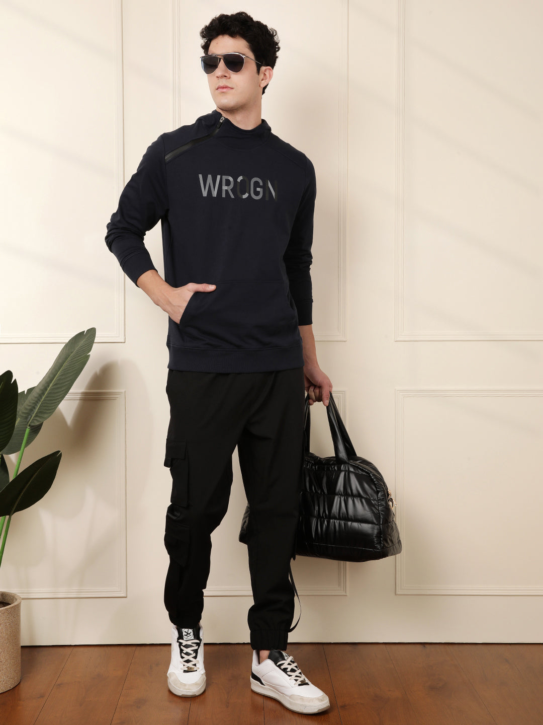 Hooded Zipper Slim Fit T-Shirt