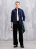 Solid Full Sleeve Regular Fit Shirt  | Navy Blue