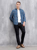 Solid Slim Tapered Jeans | Dark Blue