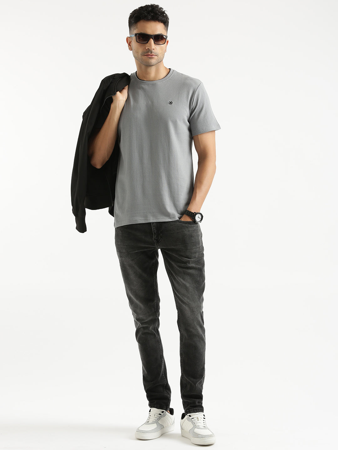 Basic Signature Textured T-Shirt