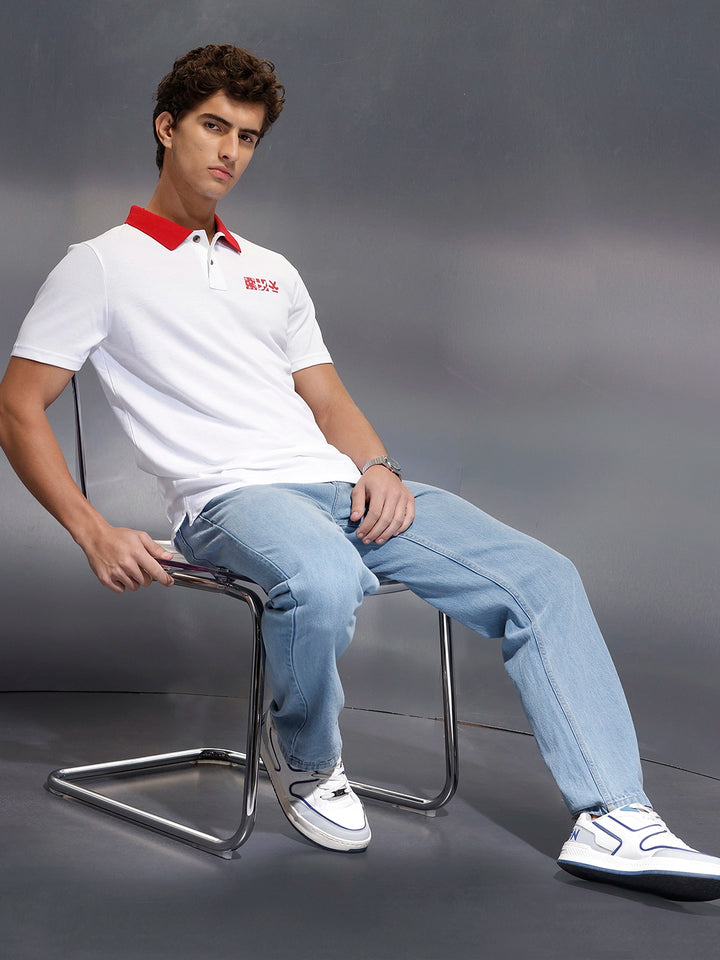 Men's Regular Fit polo tshirt |  White