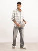 Slim Fit Placement Printed Shirt | Grey | WSH01FSSL7112W