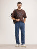 Relaxed Fit Cargo Denim Jeans | Blue