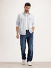 Relaxed Fit Faded Denim Jeans | Blue