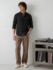 Slim Fit Double Pocket Shirt | Black