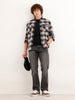 Straight Fit Faded Denim Fit  | Dark Grey