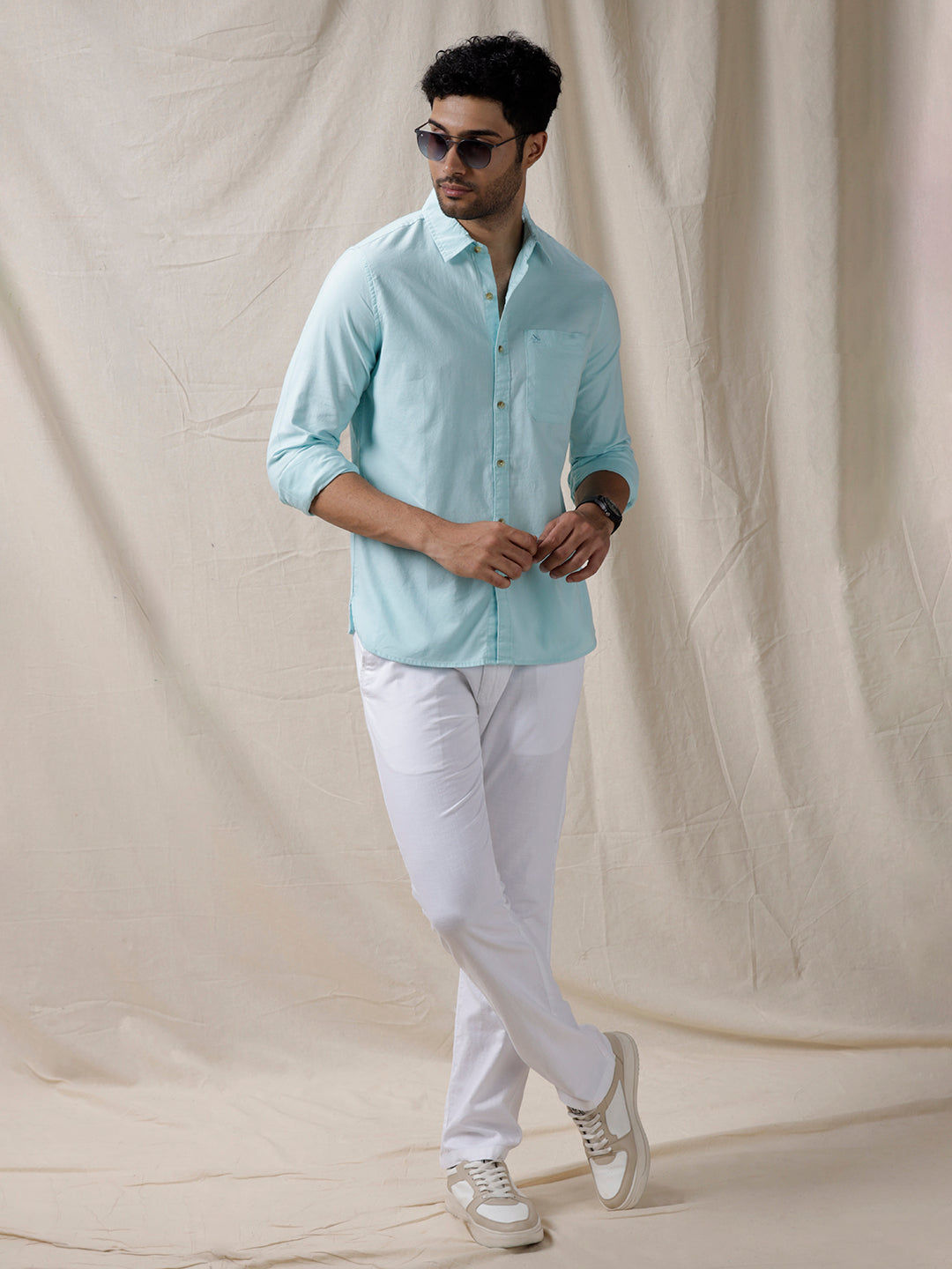 Signature Solid Blue Shirt