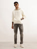 Classic Comfort Fit Contrast Hooded Sweatshirt | Off White