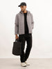 Solid Regular Fit Puffer Jacket | Dark Grey