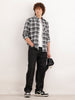Slim Fit Textured Shirt  | Black