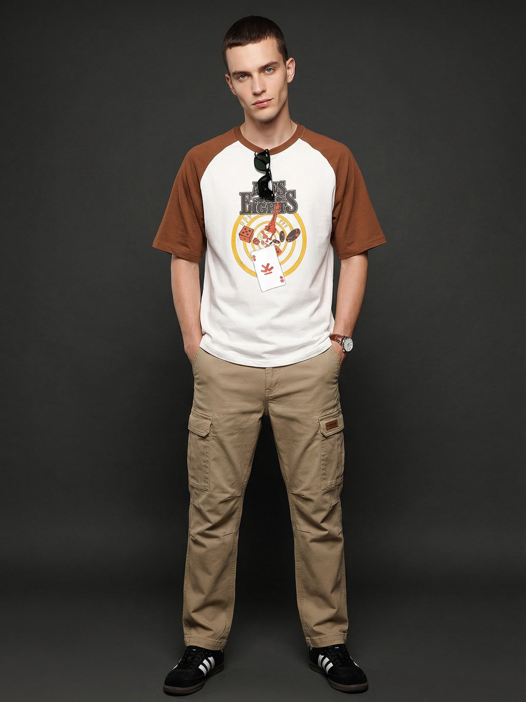 Oversized Ragland Sleeve T-Shirt | White