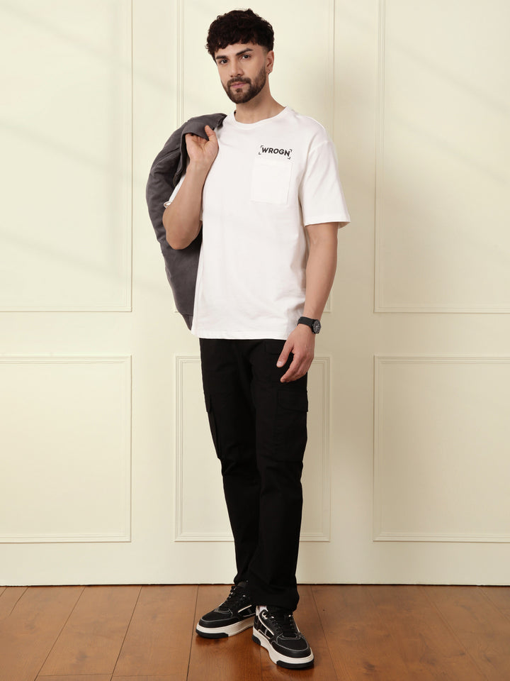 Heavy GSM Back Printed T-Shirt | Off White