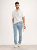 Solid Slim Fit Denim Jeans | Light Blue