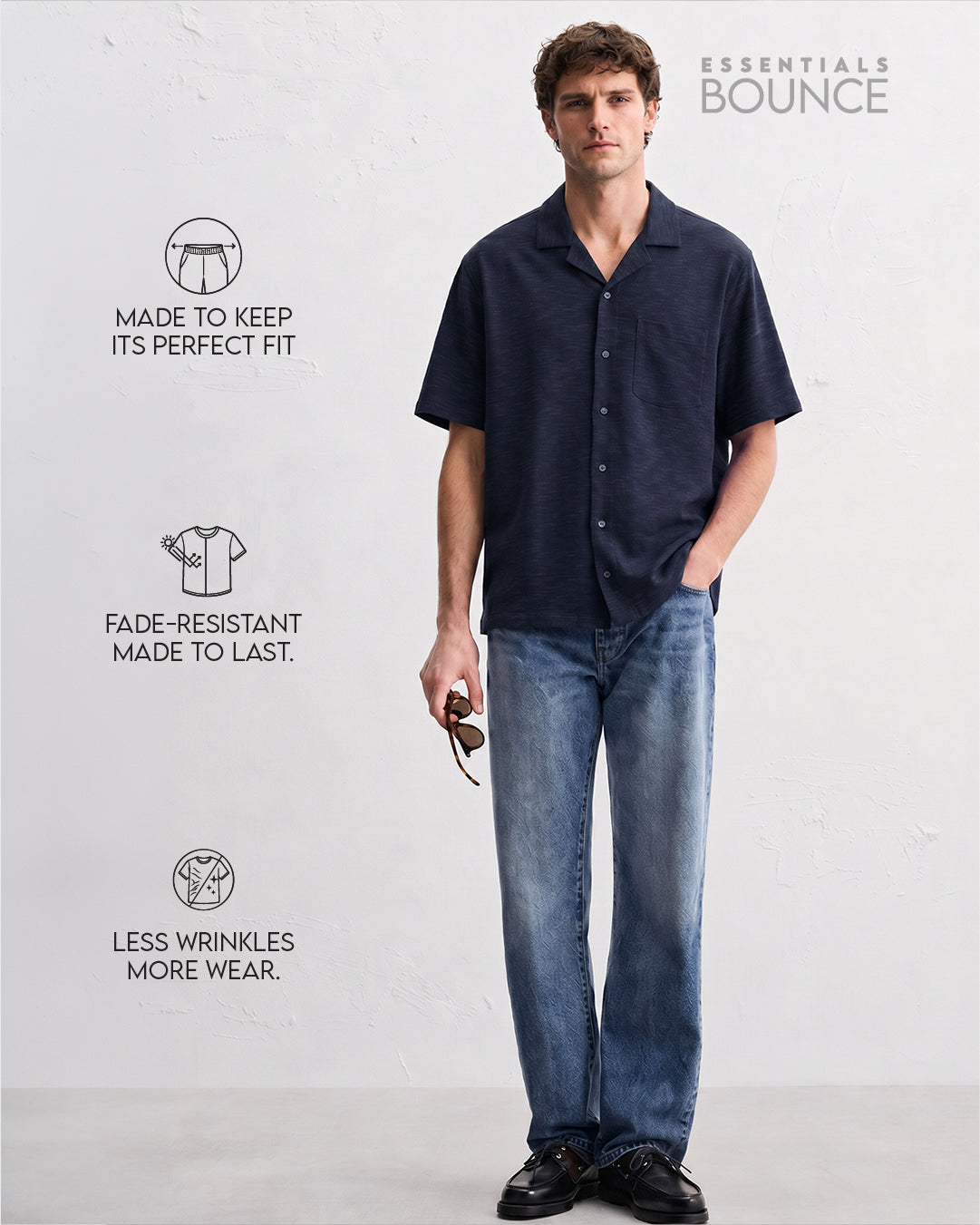 Essential Bounce Holiday Shirt | Essential |  Navy Blue