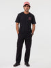 Classic Back Printed T-Shirt | Black