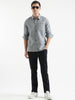 Solid Slim Fit Cotton Shirt