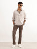 Solid Slim Fit Full Sleeve Shirt | Grey