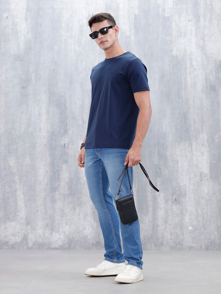 Men's Casual Straight Fit Jeans | Med Stone