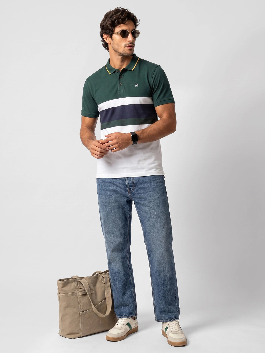 Regular Fit Cut & Sew Polo T-Shirt | Multicolor | WTTS4095F