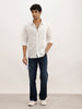 Classic Slim Fit AOP Shirt | White