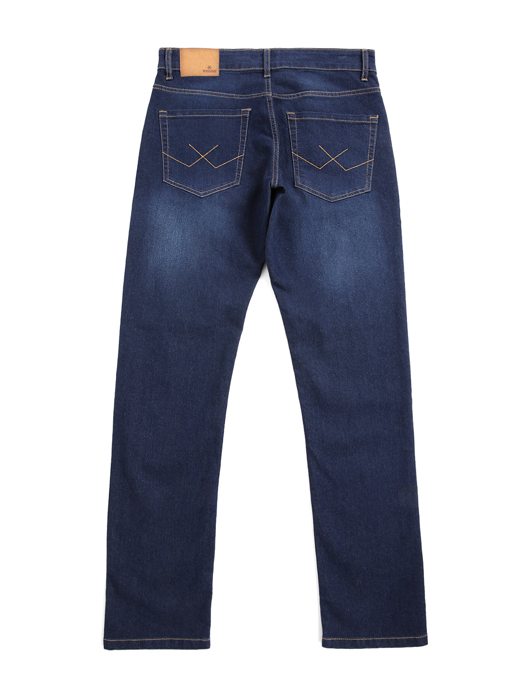 Durable Slim Fit Dark Blue Jeans