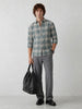 Comfort Fit Checkered Shirt | Teal