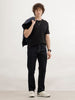 Straight Fit Solid Denim Jeans  | Dark Blue