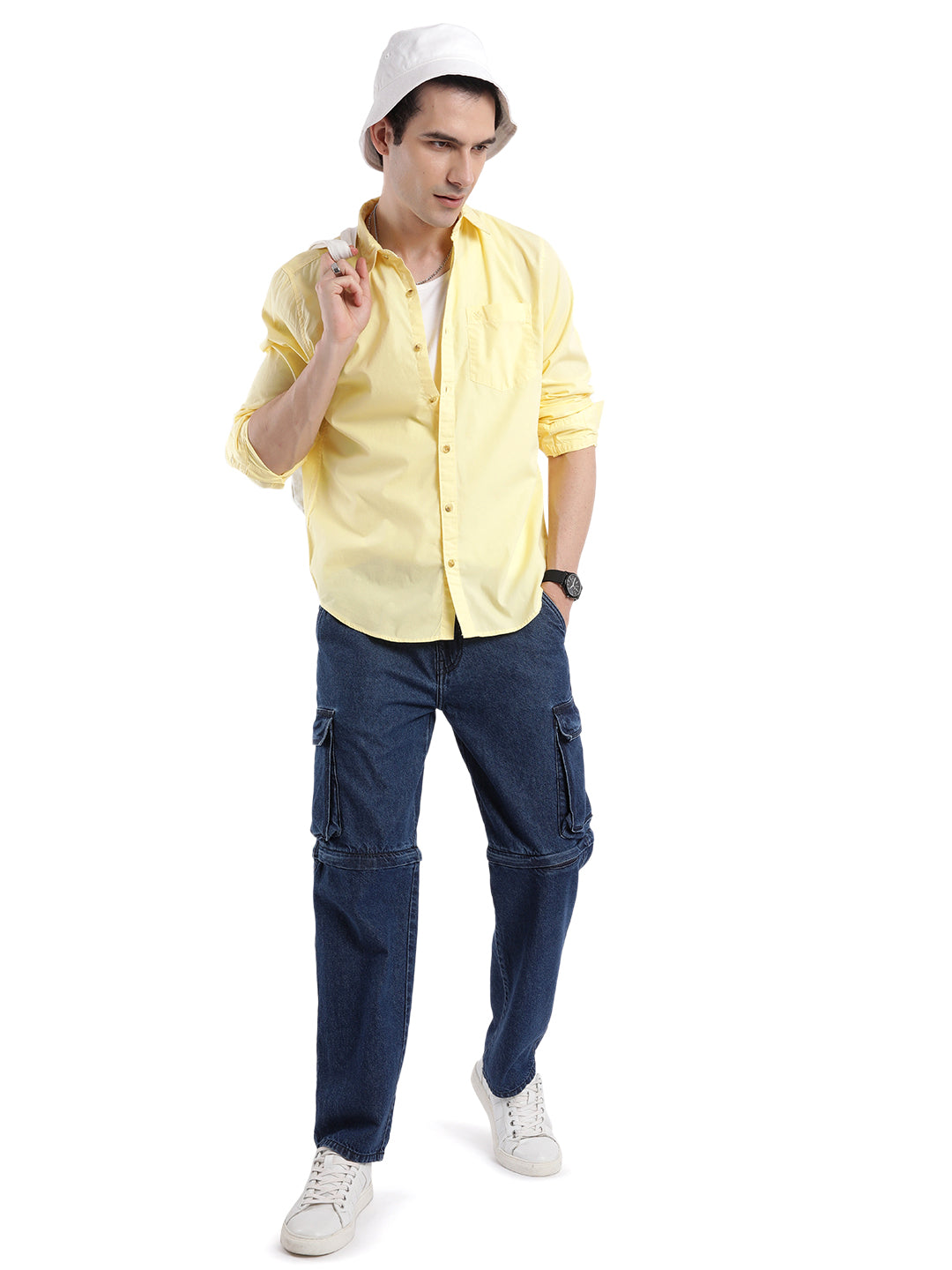 Yellow Poplin Classic Shirt