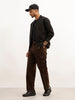 Solid Loose Fit Cargo Trouser | Brown