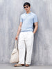 Men's Textured Slim Fit Polo Tshirt | Blue