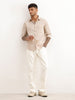 Solid Regular Fit Full Sleeve Shirt | Light Brown